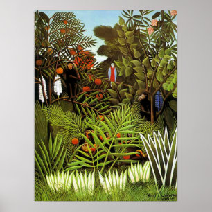 Poster Paysage exotique par Henri Rousseau