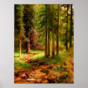 Poster Paysage forestier Ivan Chichkine