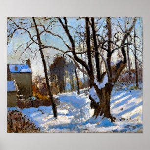 Poster Paysage hivernal à Loiveciennes Camille Pissarro 