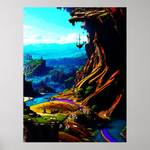 Poster Paysage Imaginaire fantastique 914