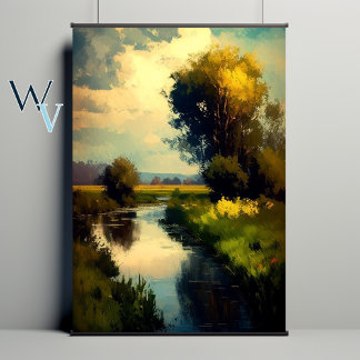 Poster Paysage impressionniste