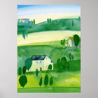 Poster paysage Irlande aquarelle