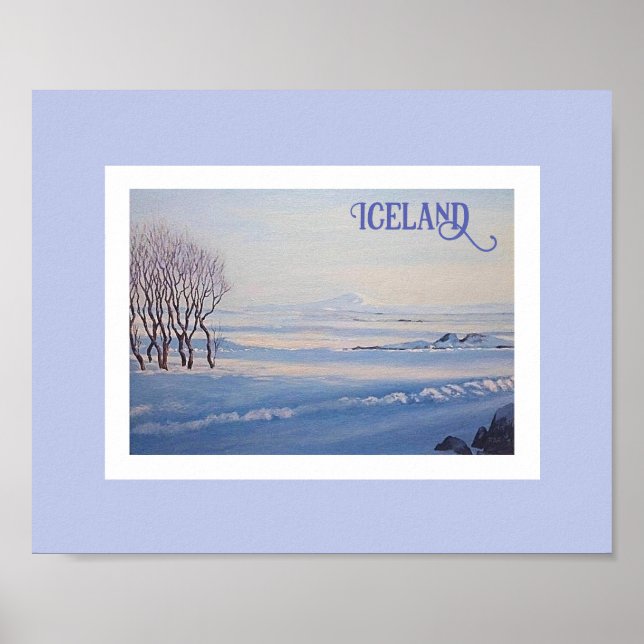Poster Paysage islandais par Pola.B.Alex fine art (Devant)