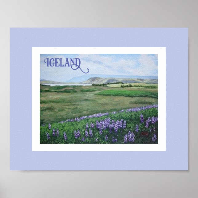 Poster Paysage islandais par Pola.B.Alex fine art (Devant)