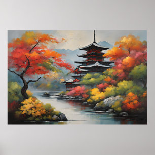 Poster Paysage japonais