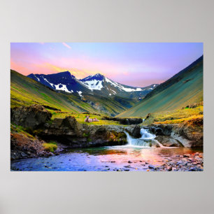 Poster Paysage magnifique Paysage d'Islande
