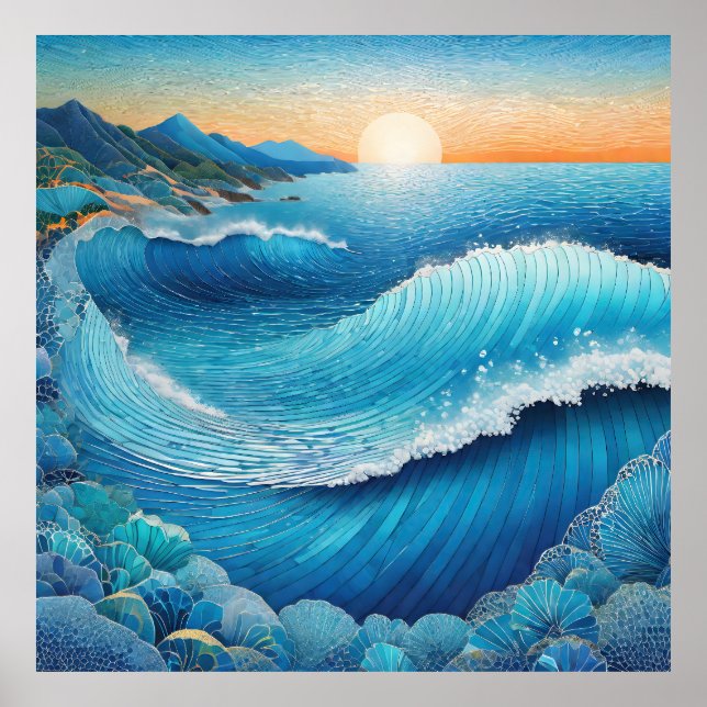 Poster Paysage marin de Fantasia Waters (Devant)