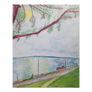 Poster Paysage marin d'Essex / Westcliff / Cliff
