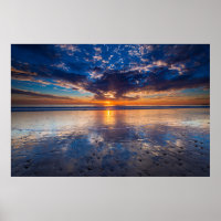 Paysage marin dramatique, coucher de soleil, CA