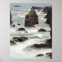 Paysage marin et stacks, Shetland