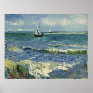 Poster Paysage marin Les Saintes-Maries-de-la-Mer par Van