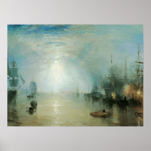 Poster Paysage maritime victorien vintage, Joseph Turner