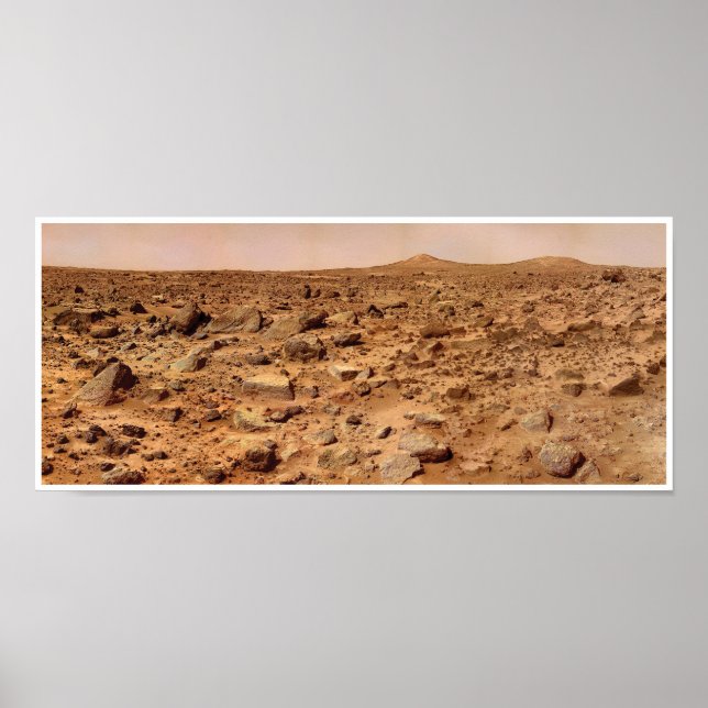 Poster Paysage Mars de la NASA Twin Peaks (Devant)