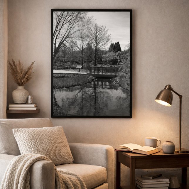 Poster Paysage monochrome des eaux calmes  (Créateur téléchargé)