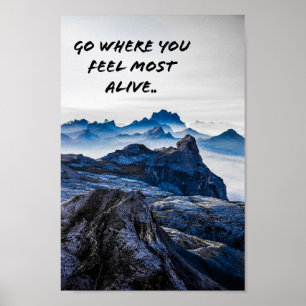 Poster Paysage Montagneux
