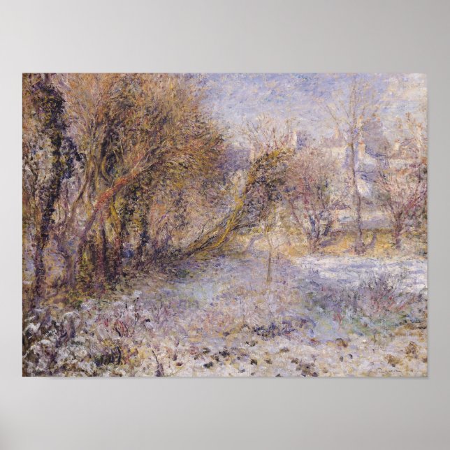 Poster Paysage neigeux (Devant)