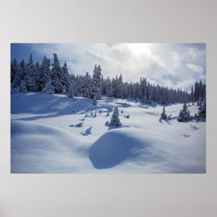 Poster Paysage neigeux