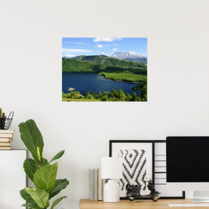 Poster Paysage panoramique du lac Coldwater du mont St He