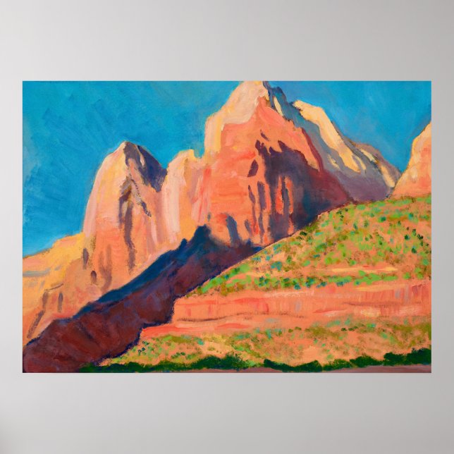 Poster Paysage, Parc national de Sion par Maynard Dixon (Devant)