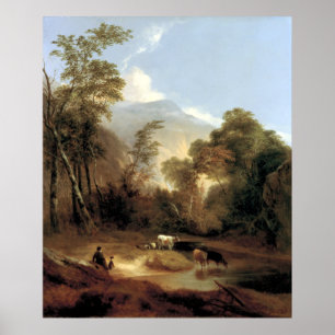 Poster Paysage pastoral Alvan Fisher