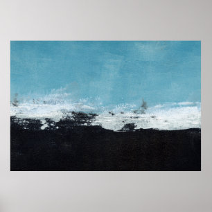 Poster Paysage peint à la main Abstrait