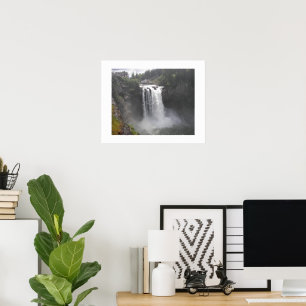 Poster Paysage photographique des chutes rugissantes de S