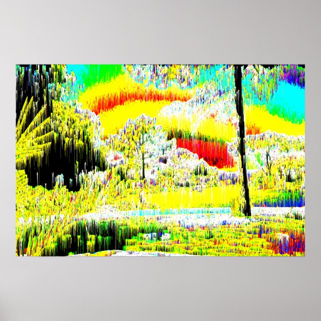 Poster Paysage psychédélique (Devant)