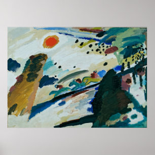 Poster Paysage romantique par Wassily Kandinsky