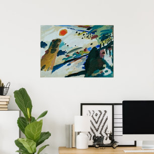 Poster Paysage romantique par Wassily Kandinsky