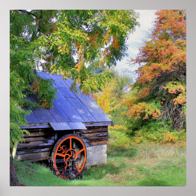 Poster Paysage rustique (Devant)