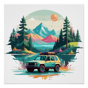 Poster Paysage serein Calme Nature paisible Nature Extéri