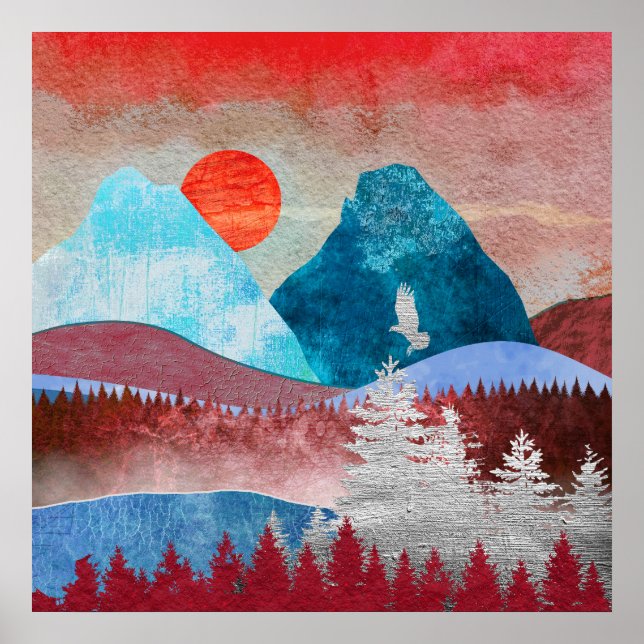 Poster Paysage Silver Eagle (Devant)