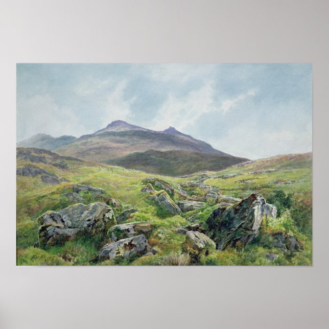 Poster Paysage, Snowdon (Devant)