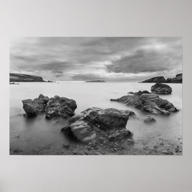 Poster Paysage sur West Shetland (Devant)
