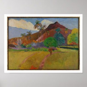 Poster Paysage tahitien, 1891 (huile sur toile)