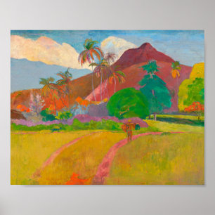Poster Paysage tahitien Paul Gauguin Post-impressionniste