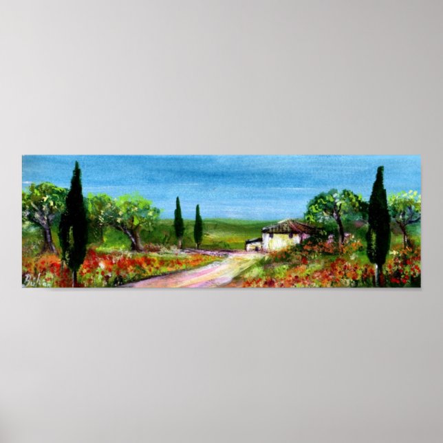 POSTER PAYSAGE TOSCANE (Devant)