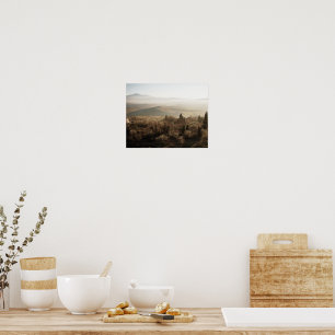 Poster Paysage Toscane Couleurs douces