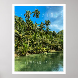 Poster Paysage tropical, philippines, Kawasan falls Cas