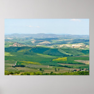 Poster Paysage typique de Toscane