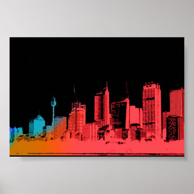 Poster paysage urbain (Devant)