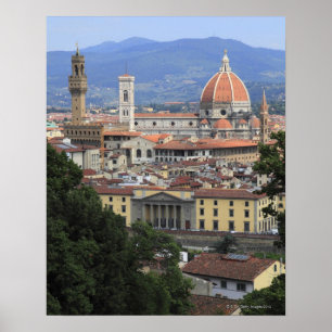 Poster Paysage urbain de Florence