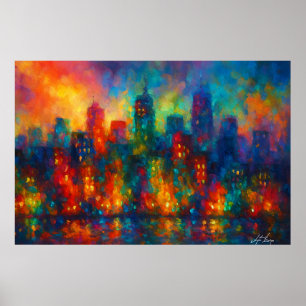 Poster Paysage urbain de la Cité des Échos