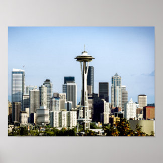 Poster Paysage urbain de Seattle