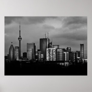 Poster Paysage urbain de Toronto depuis le pont de la rue