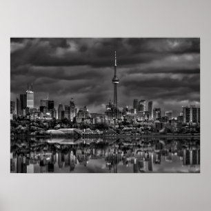 Poster Paysage urbain de Toronto vu du belvédère Sheldon