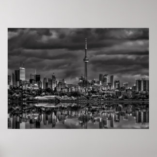 Poster Paysage urbain de Toronto vu du belvédère Sheldon 