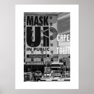 Poster Paysage urbain du Cap Architecture Afrique du Sud
