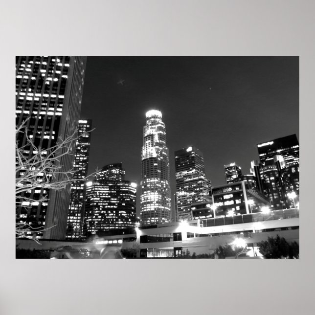 Poster Paysage urbain noir et blanc 13 (Devant)