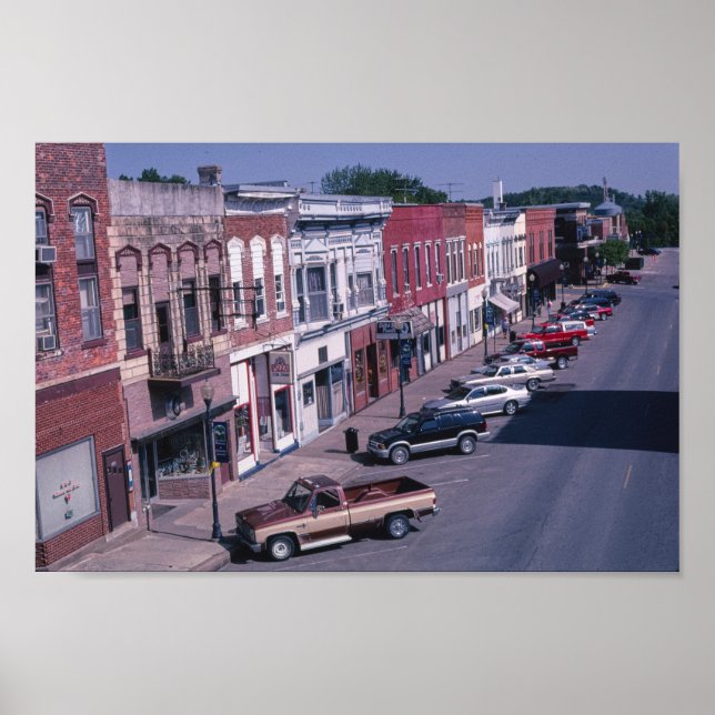 Poster Paysage vintage-américain (Devant)